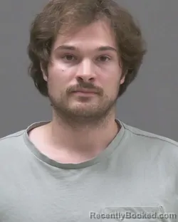Mugshot of John Connor Wesling booked in Blue Earth County, Minnesota on August 28, 2026