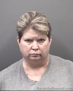 Mugshot of Amber Dawn Crook Hartman booked in Rowan County, North Carolina on August 6, 2026