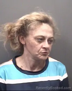 Mugshot of Julie Elaine Thayer booked in Rowan County, North Carolina on August 21, 2026