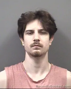 Mugshot of Levi Gunter Heglar booked in Rowan County, North Carolina on August 23, 2026