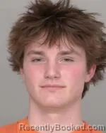 Mugshot of Colter James Popkes booked in Crow Wing County, Minnesota on April 9, 2026