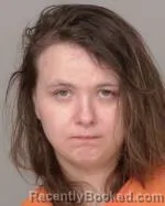 Mugshot of Angelina Arlene Vaughn booked in Crow Wing County, Minnesota on August 21, 2026