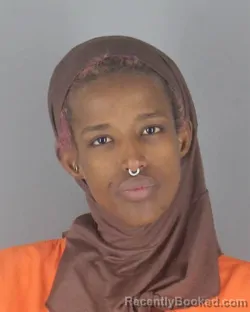 Mugshot of AYAN ABDI MOHAMUD booked in Hennepin County, Minnesota on April 27, 2026