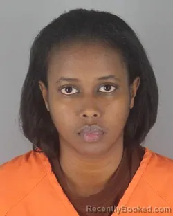 Mugshot of AYAN HUSSEIN MOHAMUD booked in Hennepin County, Minnesota on June 23, 2026