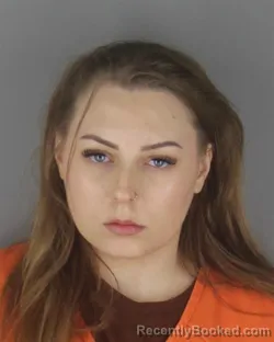 Mugshot of ALEXANDRA NIKOLE GANOW booked in Hennepin County, Minnesota on July 5, 2026
