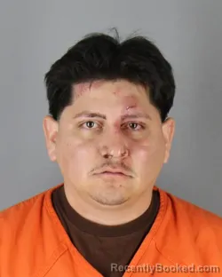 Mugshot of Gabriel Mecias Robles Sarmiento booked in Hennepin County, Minnesota on July 26, 2026