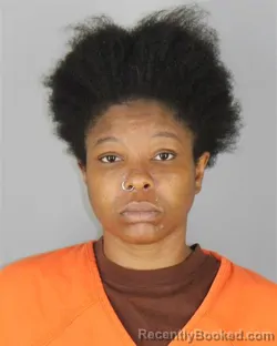 Mugshot of Aries Shantelle Jordan booked in Hennepin County, Minnesota on July 26, 2026