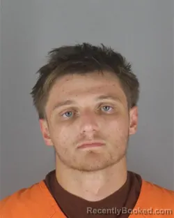 Mugshot of Caleb Jay Sagedahl booked in Hennepin County, Minnesota on August 7, 2026