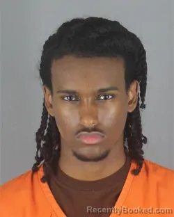 Mugshot of Ayub Mohamed Saleban booked in Hennepin County, Minnesota on August 21, 2026