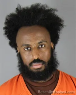 Mugshot of Faysal Ahmed Mohamed booked in Hennepin County, Minnesota on August 24, 2026