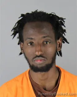 Mugshot of Amin Ahmed Omar booked in Hennepin County, Minnesota on August 24, 2026
