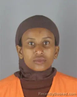 Mugshot of Saynab Farah Ahmed booked in Hennepin County, Minnesota on August 26, 2026