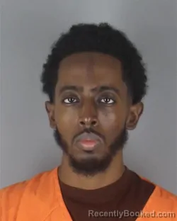 Mugshot of Suheib Abdirahman Hassan booked in Hennepin County, Minnesota on September 5, 2026