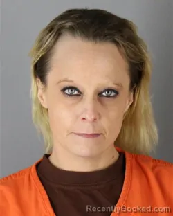 Mugshot of Rachelle Lynn Gunderson booked in Hennepin County, Minnesota on October 2, 2026