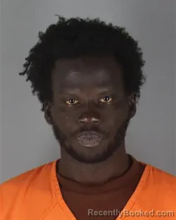 Mugshot of Paul Okello Ochan booked in Hennepin County, Minnesota on October 3, 2026
