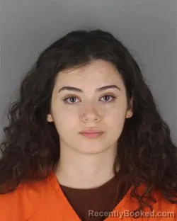 Mugshot of Nour Ella Abdallah Sanouri booked in Hennepin County, Minnesota on October 4, 2026