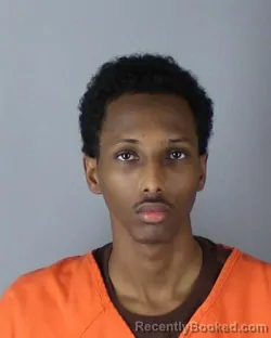 Mugshot of Hamza Abdirahman Irobe booked in Hennepin County, Minnesota on October 6, 2026