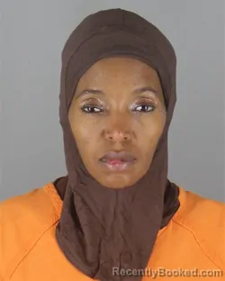 Mugshot of Khadra Ahmed Mohamed booked in Hennepin County, Minnesota on October 14, 2026