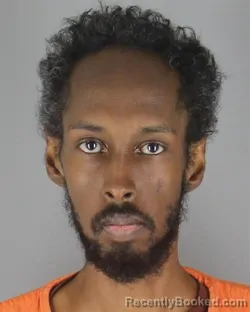 Mugshot of Aidid Ahmed Jumale booked in Hennepin County, Minnesota on October 18, 2026