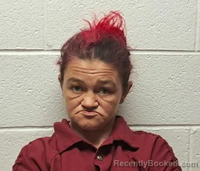 Mugshot of APRIL DAWN MOORE booked in Rutherford County, North Carolina on May 21, 2026