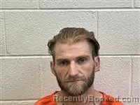 Mugshot of Justin Carl Rippy booked in Rutherford County, North Carolina on October 16, 2026