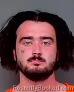 Mugshot of Reece Aaron Valland booked in Isanti County, Minnesota on August 24, 2026