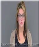 Mugshot of Sarah Hanson booked in Kanabec County, Minnesota on October 21, 2026