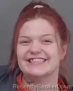 Mugshot of Evi Angelica Benson booked in Kandiyohi County, Minnesota on April 2, 2026