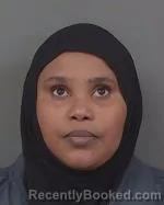 Mugshot of Khadra Salah Abdi booked in Kandiyohi County, Minnesota on July 14, 2026
