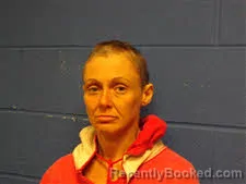 Mugshot of Jennifer Kay Robinson Moore booked in Sampson County, North Carolina on October 14, 2026