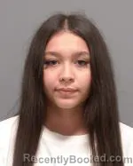 Mugshot of Giuliana Asilladeth Valenzuela booked in Le Sueur County, Minnesota on July 24, 2026