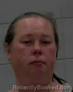 Mugshot of Angela Marie Moe booked in McLeod County, Minnesota on June 2, 2026