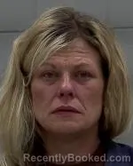 Mugshot of Mandy Marie Oestreich booked in McLeod County, Minnesota on July 9, 2026