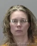 Mugshot of Angela Ann Guggisberg booked in Renville County, Minnesota on June 17, 2026