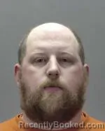 Mugshot of Dustin William Caspers booked in Renville County, Minnesota on July 8, 2026