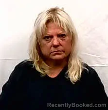 Mugshot of Cynthia Louise-Moore Alberg booked in Stokes County, North Carolina on May 14, 2026