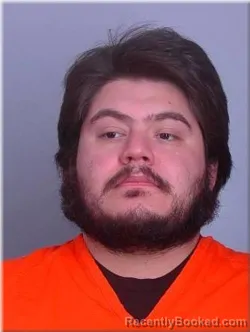 Mugshot of Ari Sanchez-Quevedo booked in Sherburne County, Minnesota on April 3, 2026