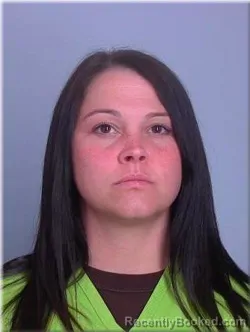 Mugshot of Ashley Thelen booked in Sherburne County, Minnesota on April 17, 2026