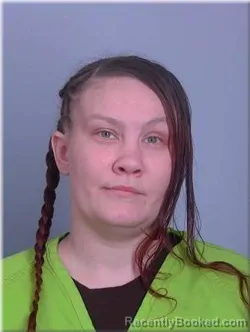 Mugshot of Ashley Hayes booked in Sherburne County, Minnesota on April 24, 2026