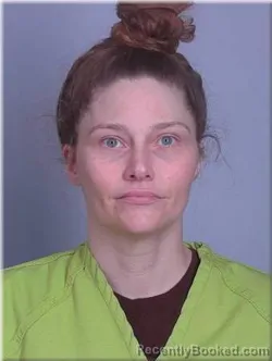 Mugshot of Kendra Johnson booked in Sherburne County, Minnesota on July 28, 2026