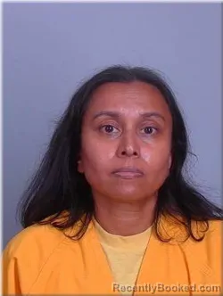Mugshot of Meghana Slovick booked in Sherburne County, Minnesota on August 21, 2026