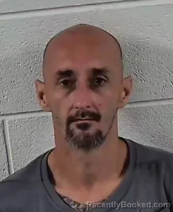 Mugshot of Eric Thomas Myers booked in Surry County, North Carolina on August 30, 2026