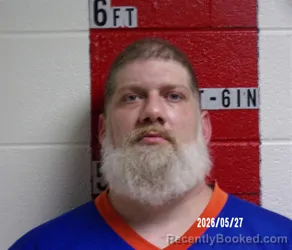 Mugshot of KEVIN MATTHEW HUGHES booked in Swain County, North Carolina on May 27, 2026