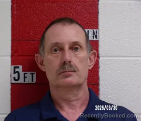 Mugshot of WILLIAM GERALD PRUITT booked in Swain County, North Carolina on March 30, 2026