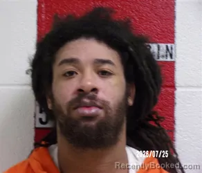 Mugshot of DONTARIUS KVON DAVIS booked in Swain County, North Carolina on July 25, 2026