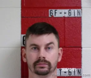 Mugshot of Joshua Storm Evans booked in Swain County, North Carolina on October 1, 2026