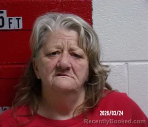 Mugshot of GERALDINE JORDAN booked in Swain County, North Carolina on March 24, 2026