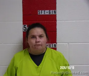Mugshot of Danielle Adams booked in Swain County, North Carolina on October 19, 2026