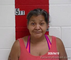 Mugshot of RACHEL ARMACHAIN JUSTICE booked in Swain County, North Carolina on April 16, 2026