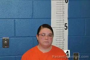 Mugshot of Stefani Rutledge booked in Calhoun County, Mississippi on October 22, 2026